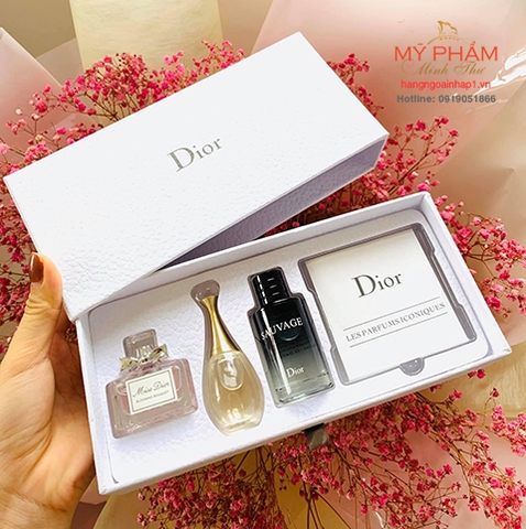 Set 3 chai nước hoa mini Dior Les Parfums Iconiques