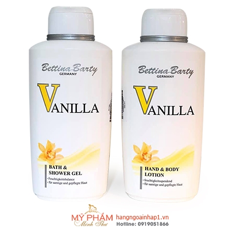 Set Sữa tắm + Sữa dưỡng thể VANILLA 500ml - Đức