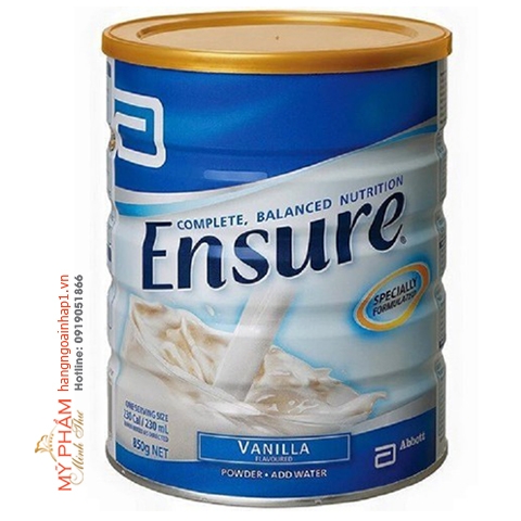 Sữa bột Ensure Úc vị vani - 850g