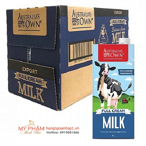 Sữa tươi nguyên kem Australia's Own Milk - Hộp 1 Lít