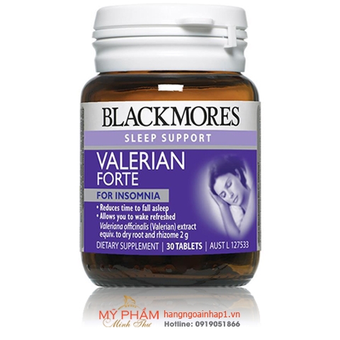 Viên uống Blackmores Valerian Forte 30 viên - Hỗ trợ cho giấc ngủ ngon