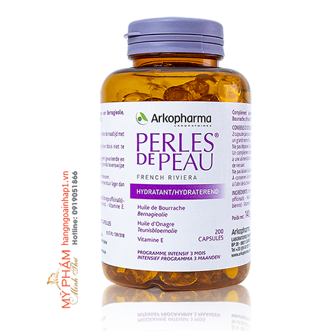 Viên uống làm đẹp da Perles de Peau Hydratant 200 viên - Pháp