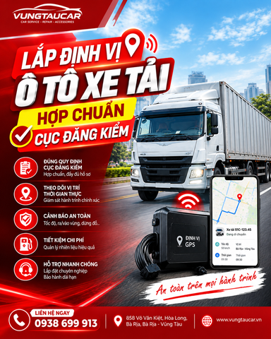 Lắp định vị ô tô xe tải tại Bà Rịa Vũng Tàu | 0938699913