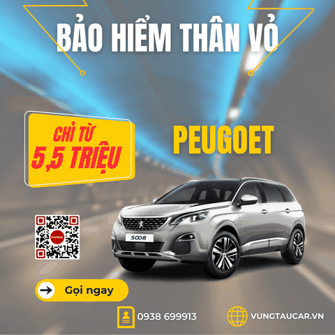 Bảo hiểm ô tô PEUGOET Vũng Tàu