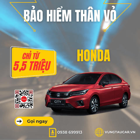 Bảo hiểm ô tô HONDA Vũng Tàu