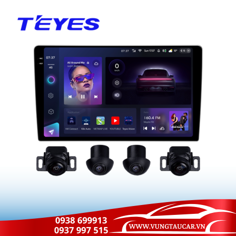 Màn hình TEYES CC3 2K 360 Liền Camera 360