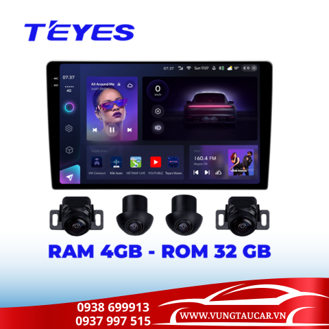 Màn hình TEYES CC3 2K 360 Liền Camera 360