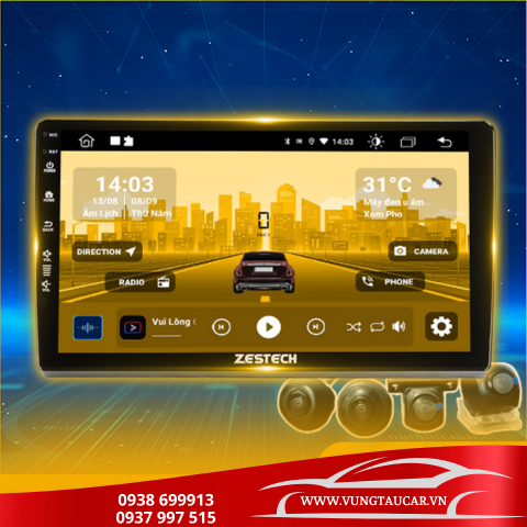 Màn hình ô tô android Màn hình ZT 2K Bản Thiếu