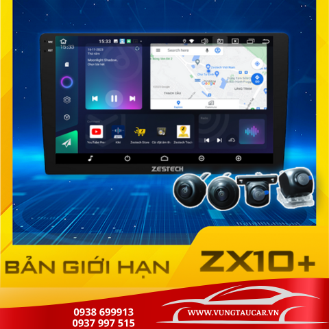 Màn hình ô tô android ZX10+ bản giới hạn