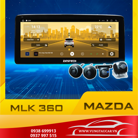 Màn hình ô tô android Mazda MLK 360
