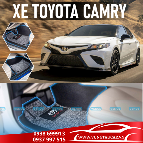 Thảm Venus lót sàn ô tô Toyota Camry- Nhựa TPE đúc khuôn cao cấp