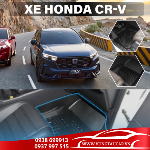 Thảm Venus lót sàn ô tô Honda CRV - Nhựa TPE đúc khuôn cao cấp