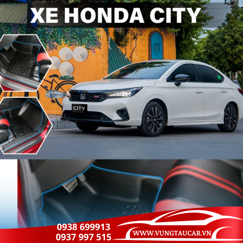 Thảm Venus lót sàn ô tô Honda City - Nhựa TPE đúc khuôn cao cấp