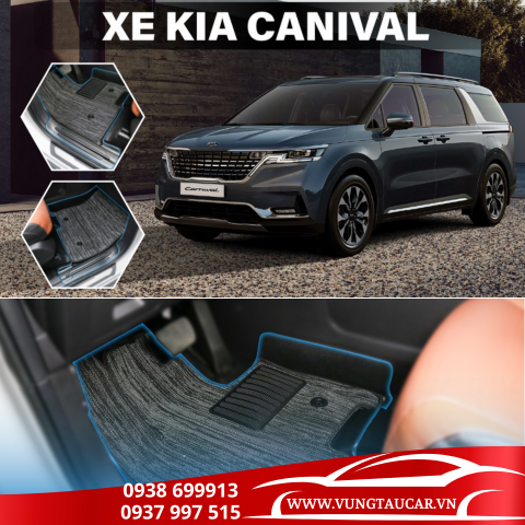 Thảm Venus lót sàn ô tô Kia Carnival - Nhựa TPE đúc khuôn cao cấp