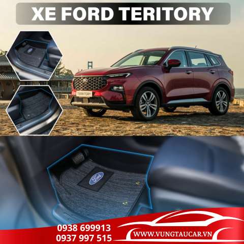Thảm Venus lót sàn ô tô Ford Teritory - Nhựa TPE đúc khuôn cao cấp