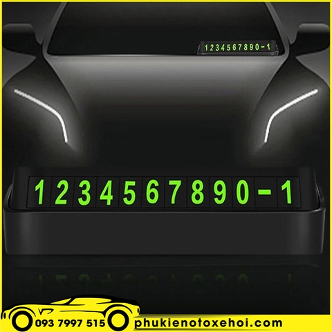 Bảng số điện thoại gắn taplo ô tô, xe hơi