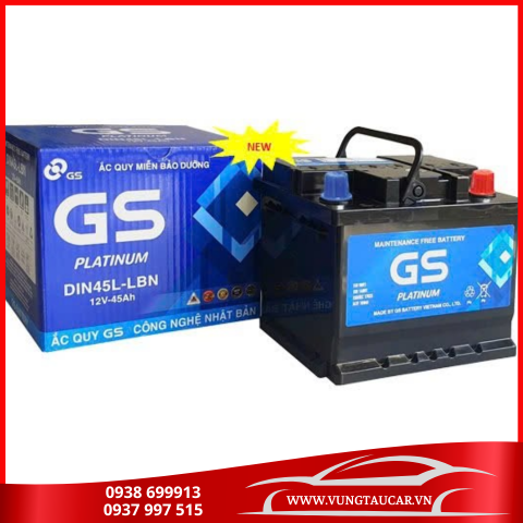 Bình Ắc quy GS 12V 45Ah MF DIN45L-LBN