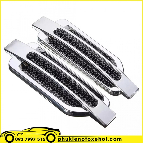 Bộ 2 mang cá giả hốc gió dán xe ô tô