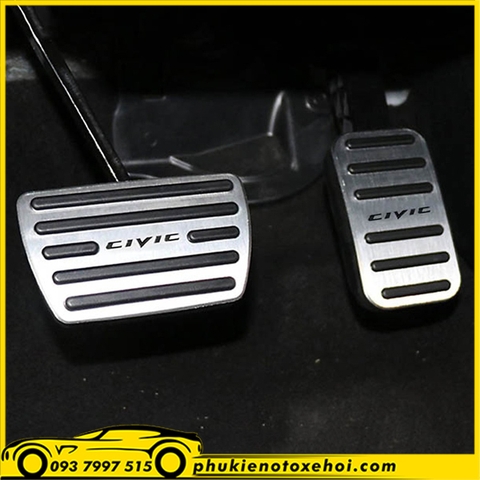 Bộ ốp chân phanh, chân ga xe Honda Civic