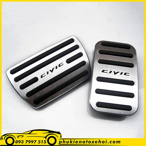 Bộ ốp chân phanh, chân ga xe Honda Civic