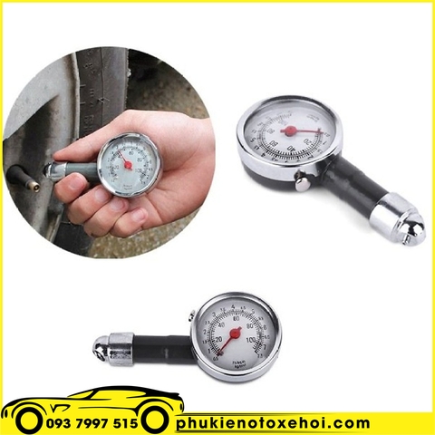 Đồng hồ đo áp suất lốp xe bằng cơ cho ô tô xe máy