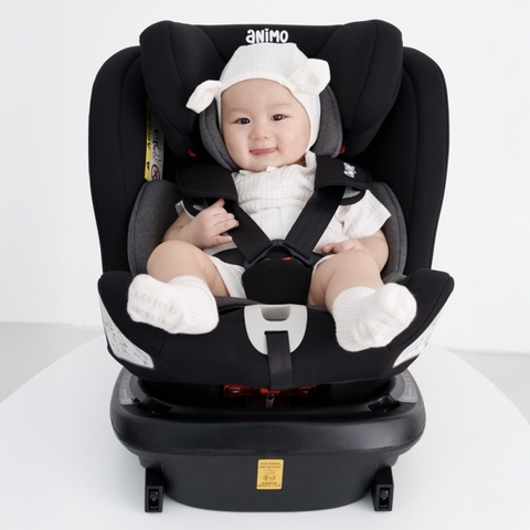 Ghế trẻ em trên ô tô Animo OneFit Isofix 360 (0-36kg, R44, CS008, Onyx)