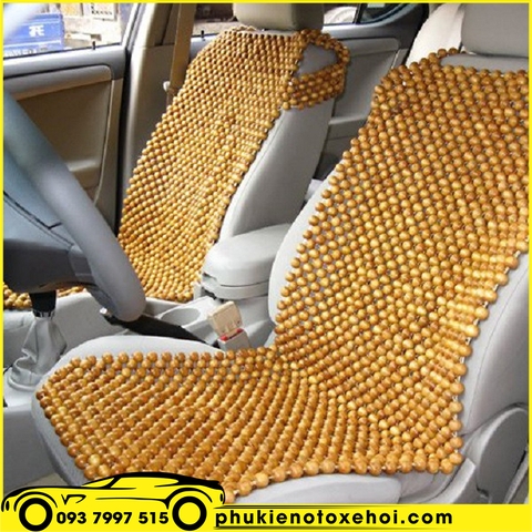 Lót ghế ô tô hạt gỗ cao cấp