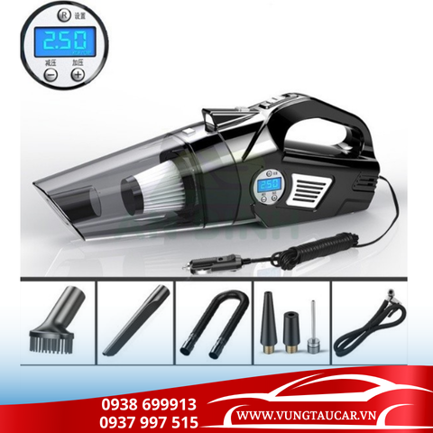 Máy hút bụi kèm bơm lốp ô tô siêu khỏe 120w chính hãng