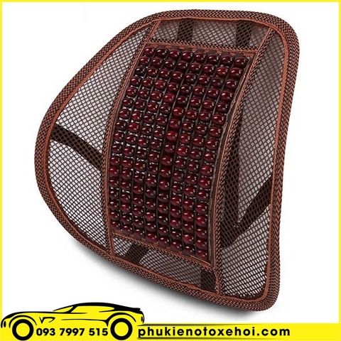 Miếng tựa lưng ghế hạt gỗ massage cao cấp