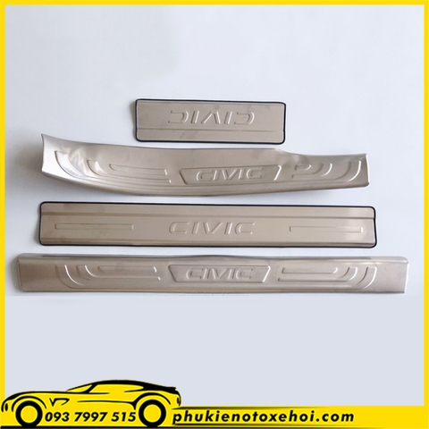 Nẹp bước chân ngoài không đèn xe Honda Civic