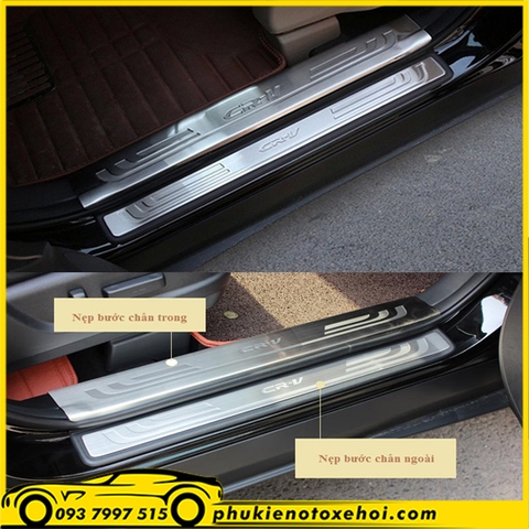 Nẹp bước chân ngoài không đèn xe Honda CRV