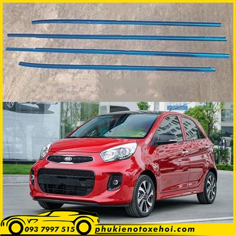 Nẹp viền chân kính xe Kia Morning