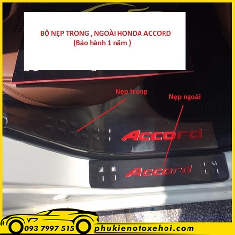 Ốp nẹp bước chân trong xe Honda Accord