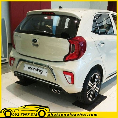 Ốp trang trí cản sau xe Kia Morning