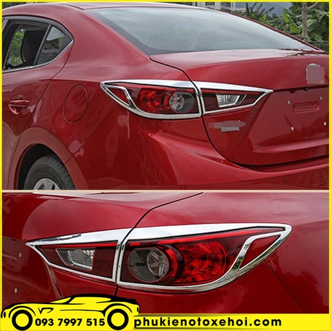 Ốp viền đèn hậu xe Mazda 3