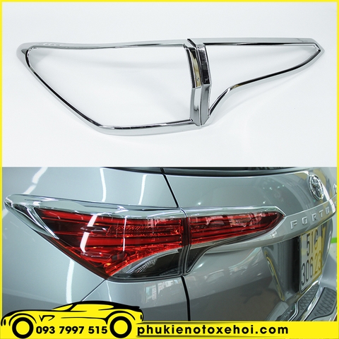 Ốp viền đèn hậu xe Toyota Fortuner