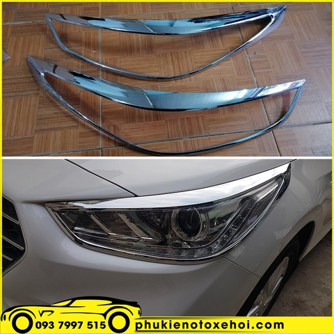 Ốp viền đèn pha xe Hyundai Accent
