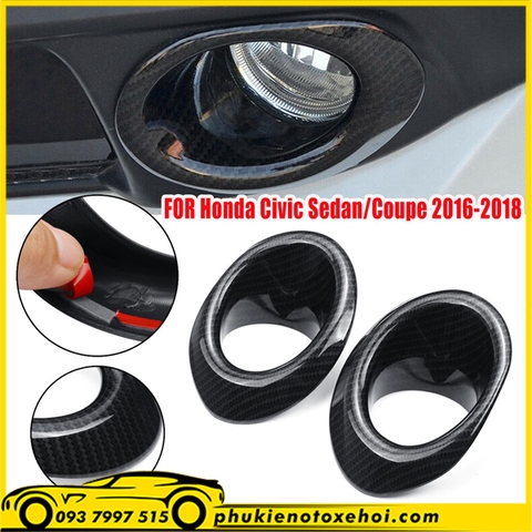 Ốp viền đèn sương mù xe Honda Civic