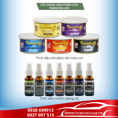 SÁP THƠM Ô TÔ NHẬP KHẨU MỸ PARADISE