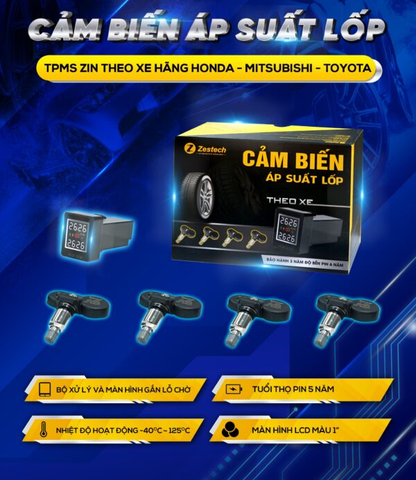 Cảm biến áp suất lốp theo xe