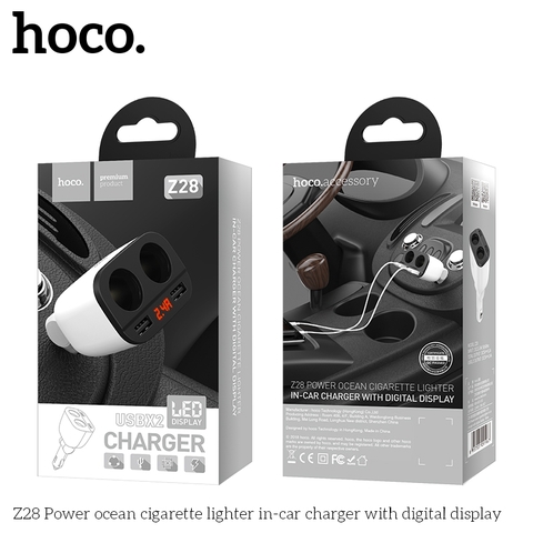 Tẩu Sạc Ô Tô HOCO Z28 Chính Hãng – Sạc Nhanh