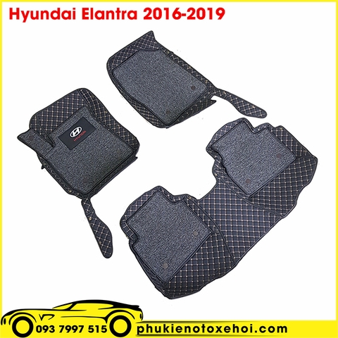 Thảm sàn da 6D xe Hyundai Elantra 2016-2019