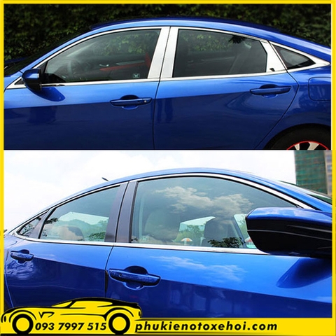 Viền khung kính xe Honda Civic