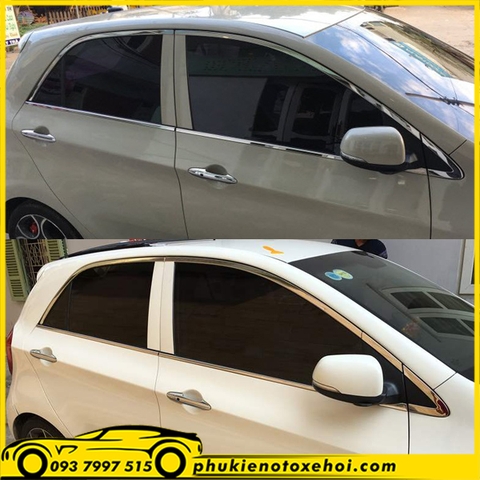 Viền khung kính xe Kia Morning