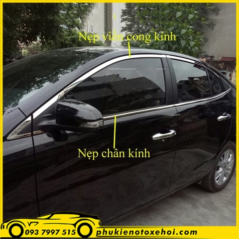 Viền khung kính xe Toyota Vios