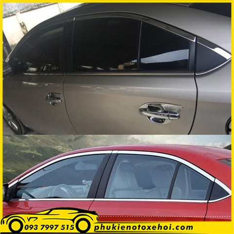 Viền khung kính xe Toyota Vios