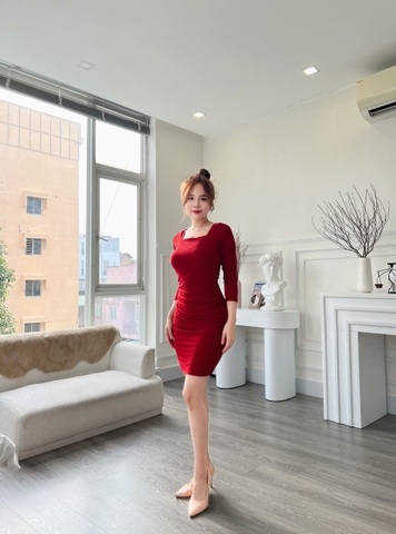 Đầm ôm thun kim tuyến dài tay GR0145