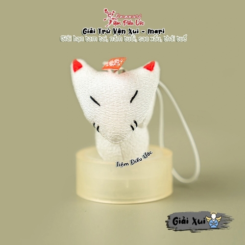 Omamori Giải Xui Cầu May Inari - Mô Hình Thần Cáo Inari