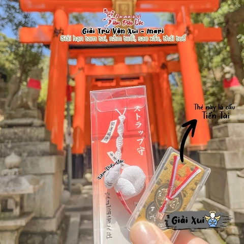 Omamori Giải Xui Cầu May Inari - Mô Hình Thần Cáo Inari