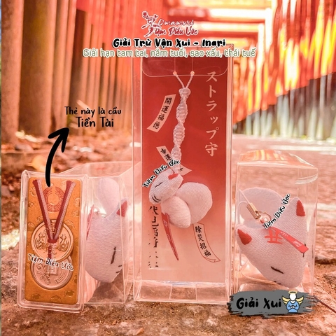 Omamori Giải Xui Cầu May Inari - Mô Hình Thần Cáo Inari